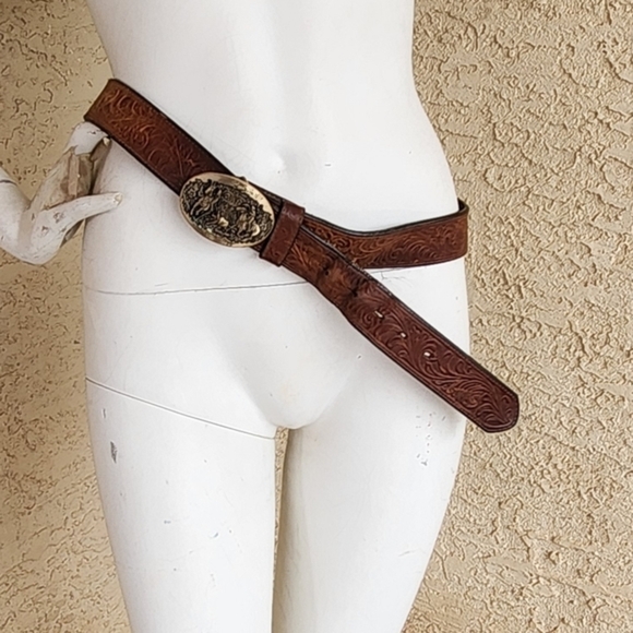 CODY JAMES VINTAGE LEATHER BELT - Picture 5 of 7